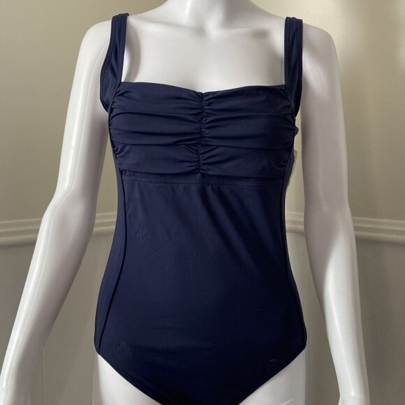 **Calvin Klein** Swimwear One-Piece Swimsuit Navy 8 - Picture 1 of 5